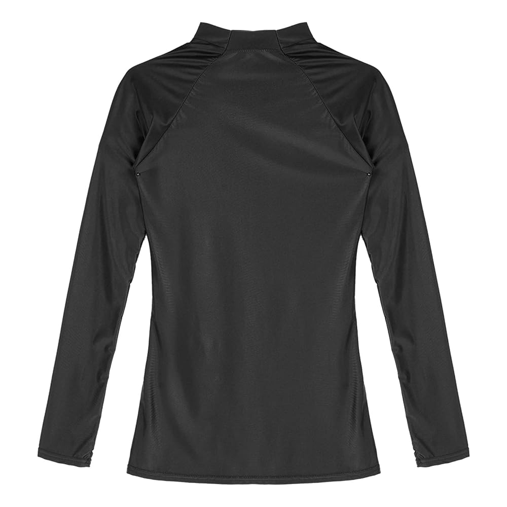 Amazon.com: Linjinx Women's Shiny Glossy Long Sleeve T-Shirt